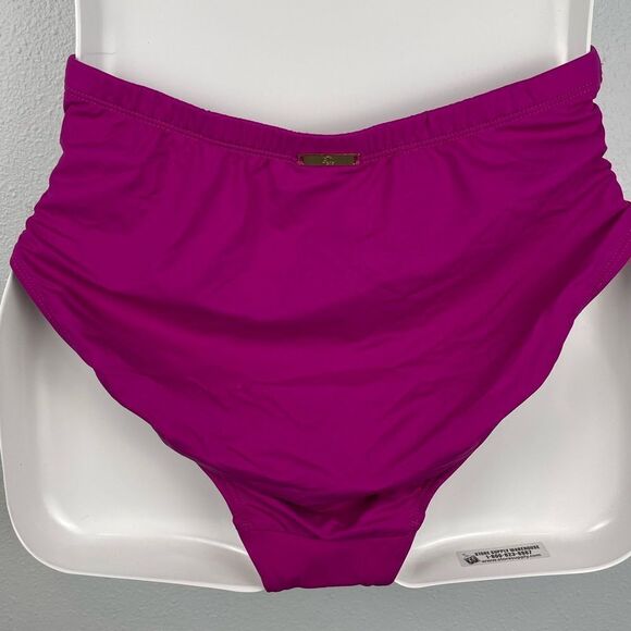 NWOT Lauren Ralph Lauren Magenta Tankini Top and Matching Bottoms Size 8 - Picture 6 of 8